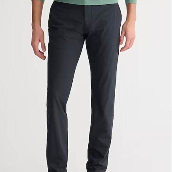 J. Crew AW005 484 Slim-fit Tech Pant For Men Black size 30/32 NWT